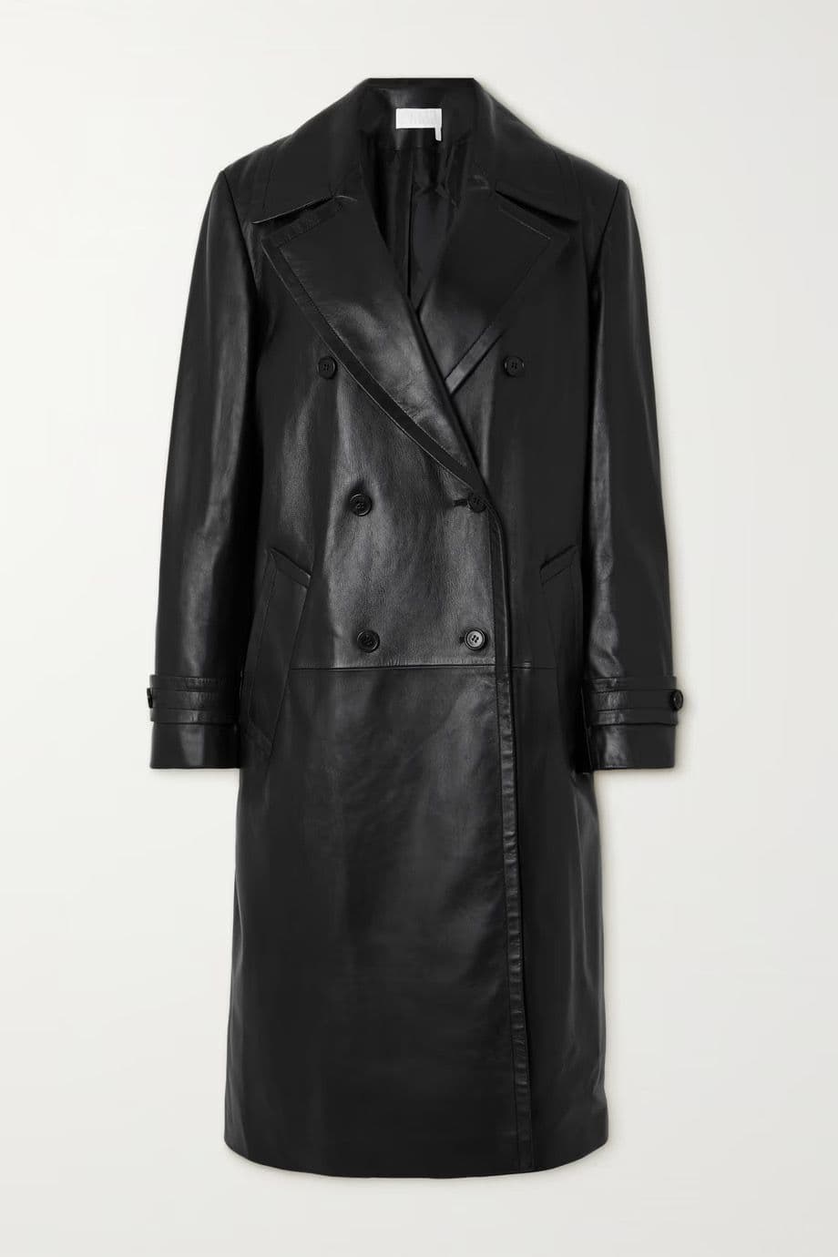 Luxury Leather Trench Coat