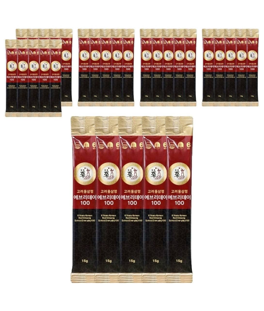 Pungnyunbogam 6-Year-Old Korean Red Ginseng Extract Everyday 100, 15g × 100 Sticks